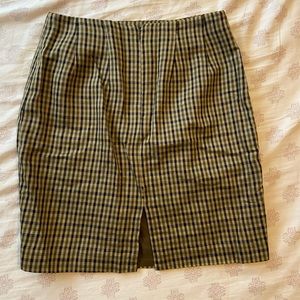 Vintage Plaid Skirt
